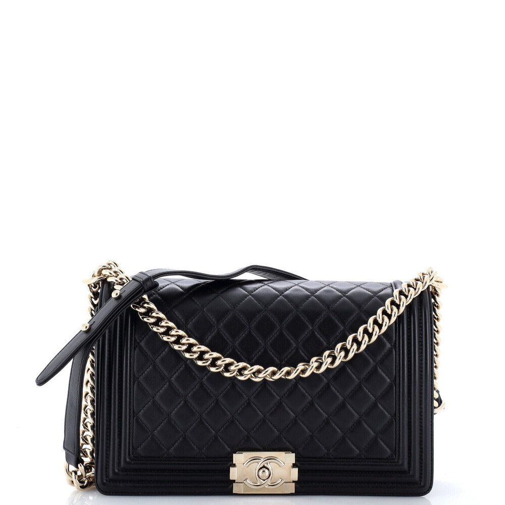 Chanel New Medium Boy Flap Bag Quilted Lambskin